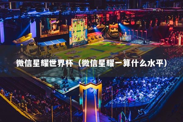微信星耀世界杯（微信星耀一算什么水平）